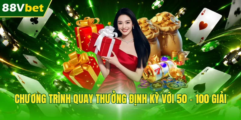Chương trình quay thưởng định kỳ với 50 - 100 giải